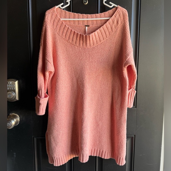 Free People Sweaters - Free People Brookside Tunic Sweater light Pink Size Small